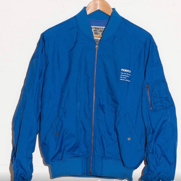 Fiorucci Blue Logo Bomber Jacket - Picture 4 of 6